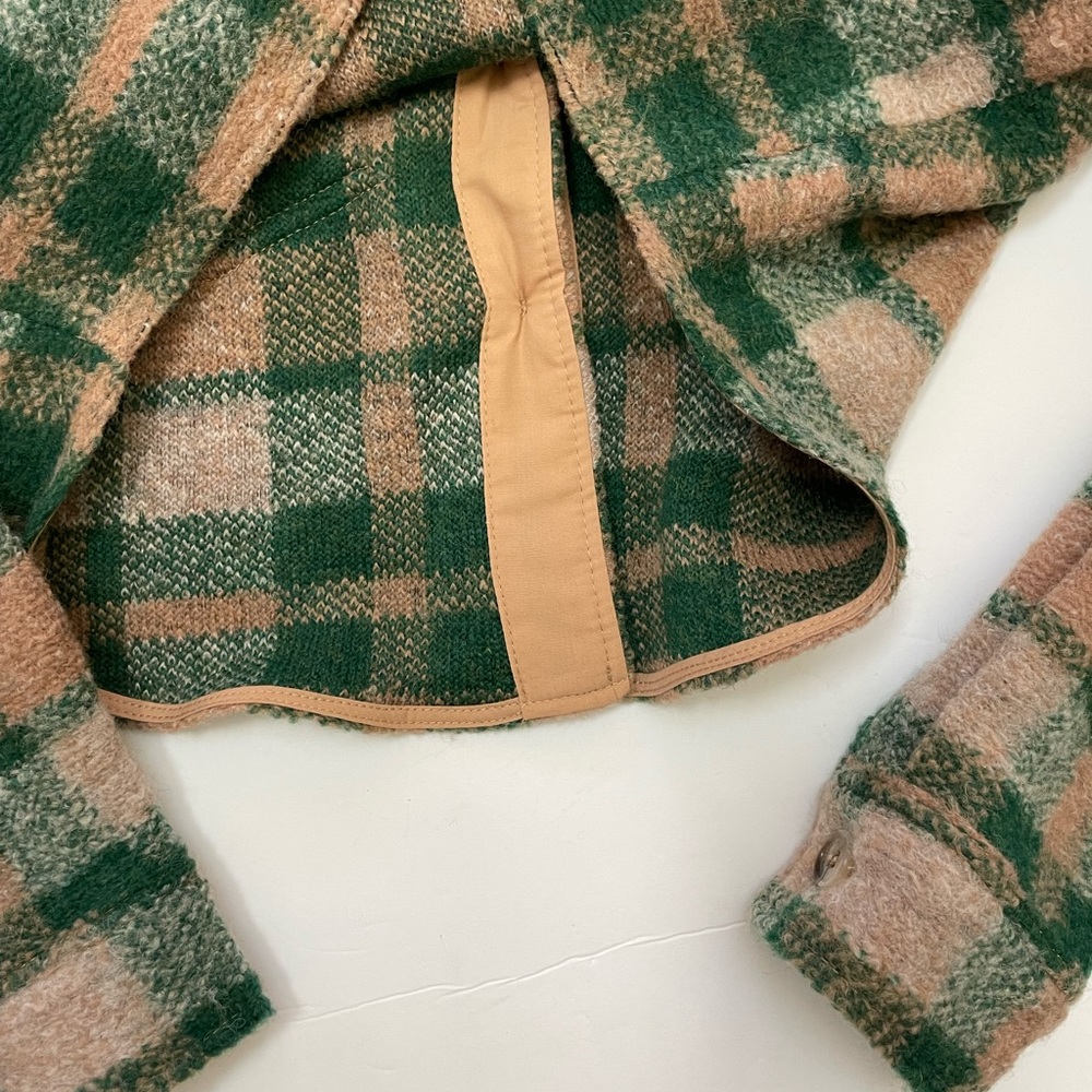 NWT House of Harlow 1960 Cropped Plaid Jacket Size M - Picture 4 of 11